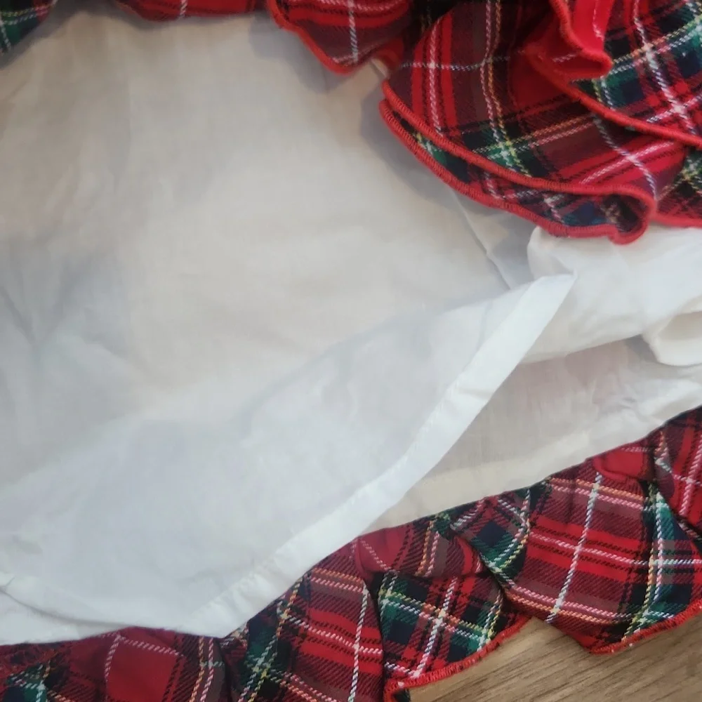 🔥clearance🔥Sweet Honey Red Plaid Ruffle Dress